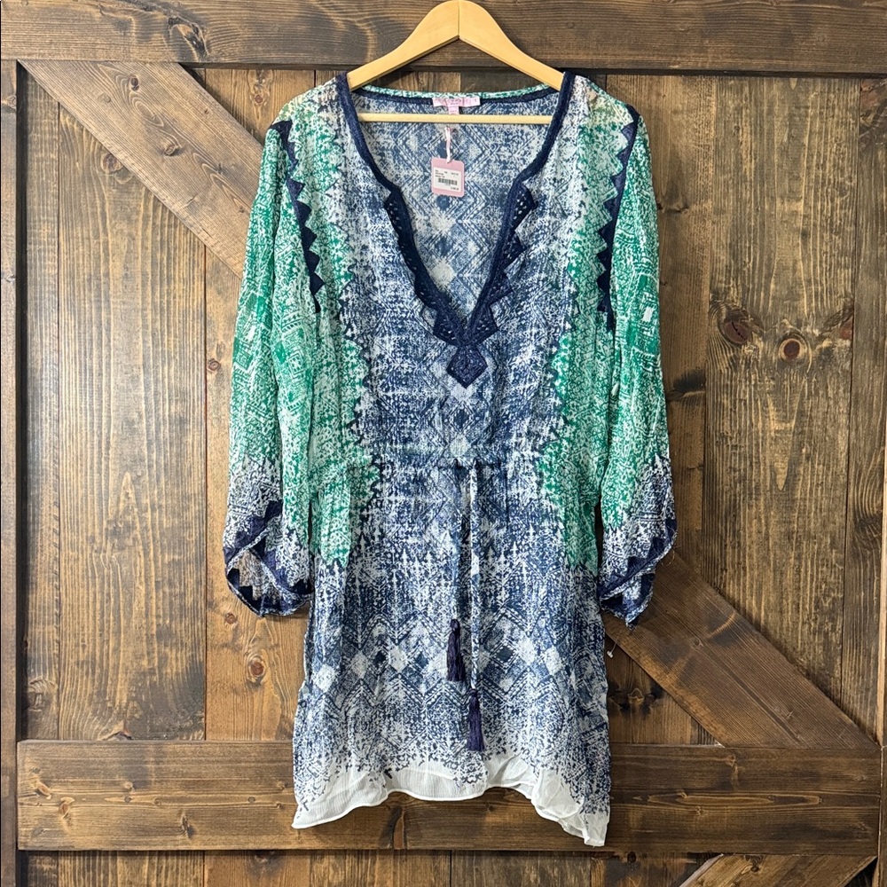 $295 retail CALYPSO St Barth Swana Tunic Top - Picture 2 of 11